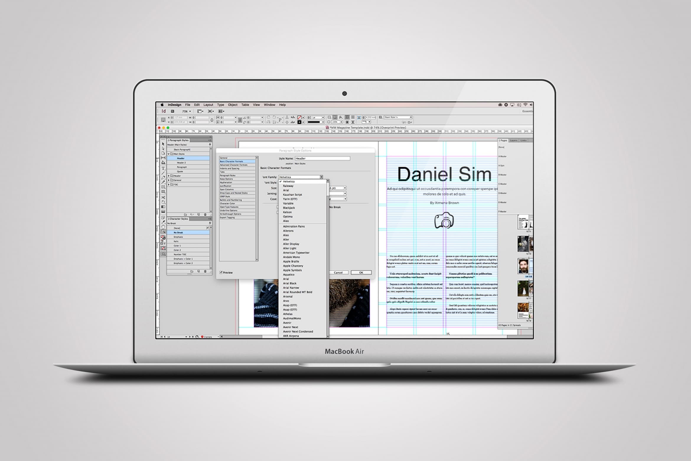 婚庆婚纱杂志模板-MW Magazine Template（InDesign CC）插图(3)
