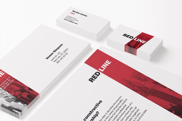 逼真的高端品牌展示文具套装样机 Stationery / Branding Mock-Up’s插图(5)