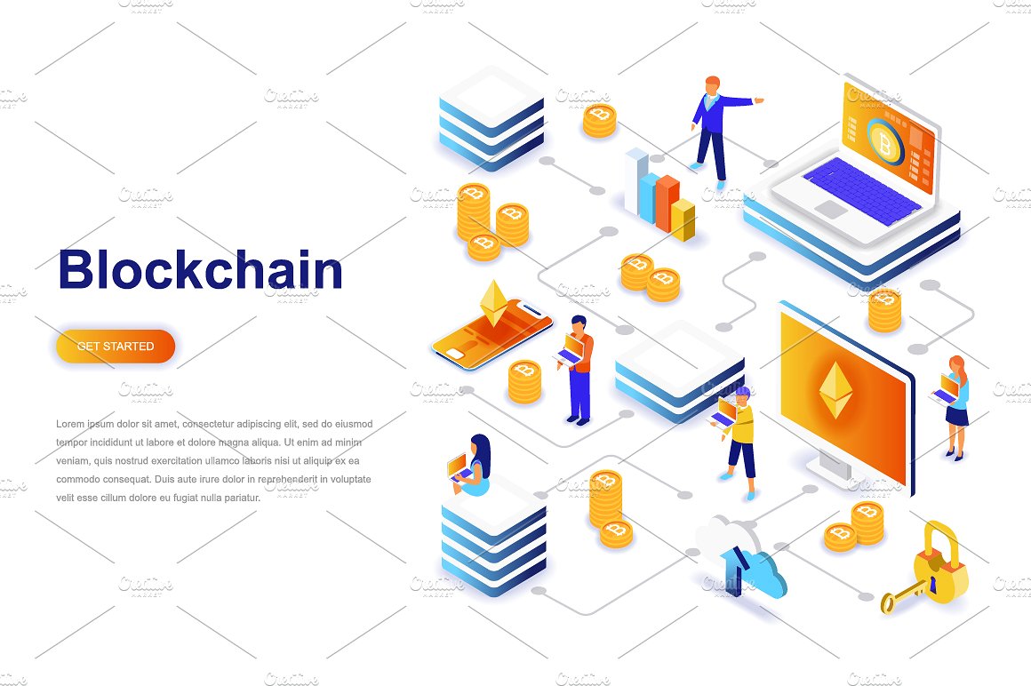 等距概念扁平风网站着陆页设计插画模板合集 Isometric Concept Flat Design插图(18)