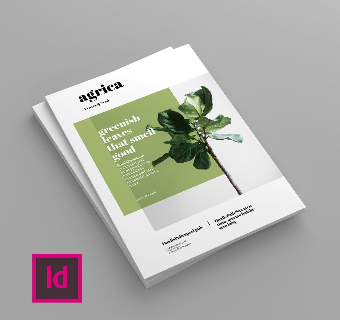 企业业务介绍素材库精选杂志排版设计模板 Agrica – Magazine Template插图(1)