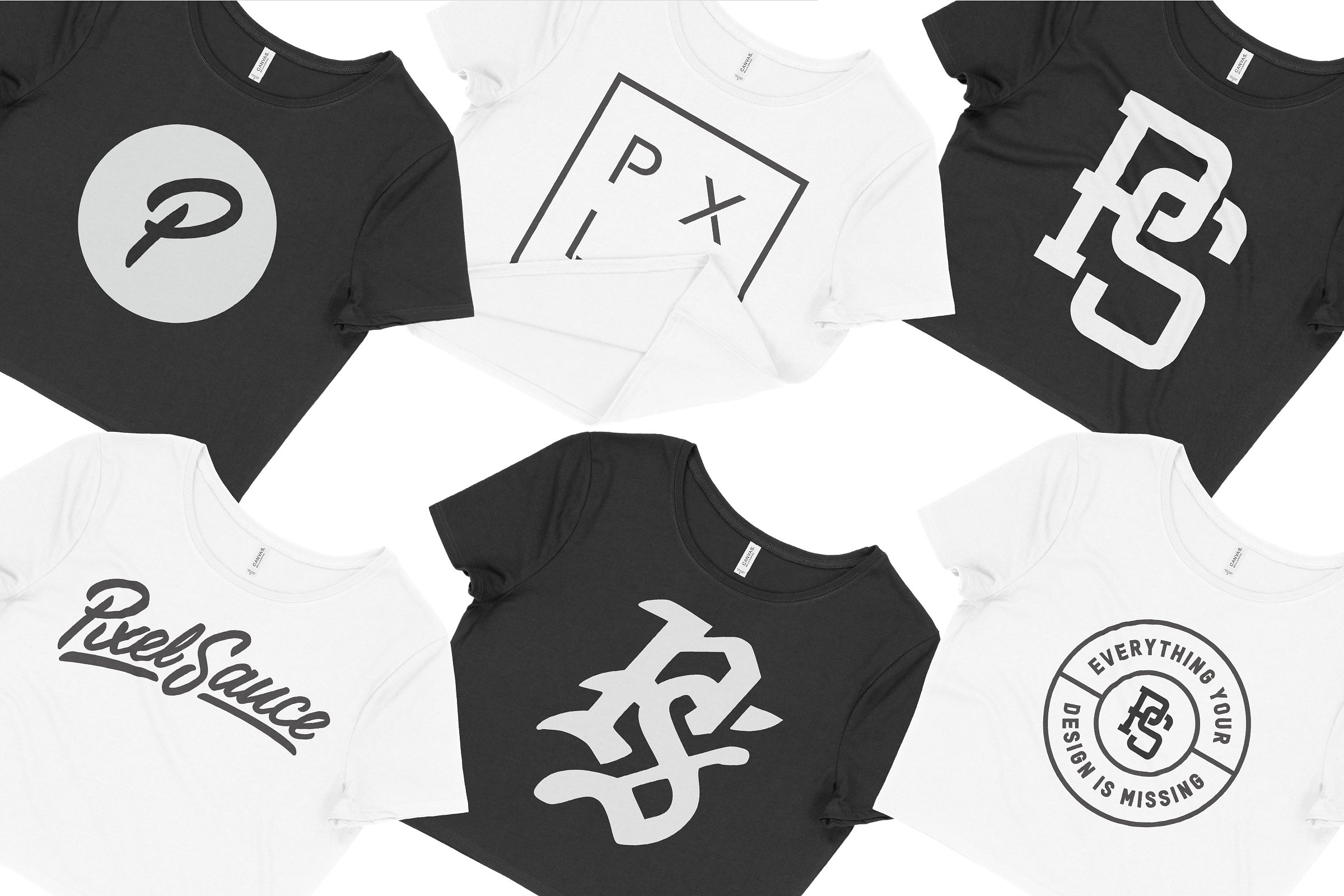 超短款女士T恤服装样机 Bella Canvas 6681 Women’s Crop Tee插图(1)