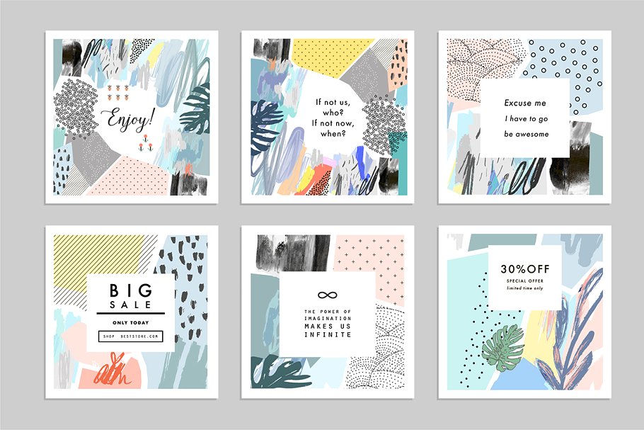 创意艺术图案纹理 Lightness. AI | PDF | JPEG + bonus插图(7)