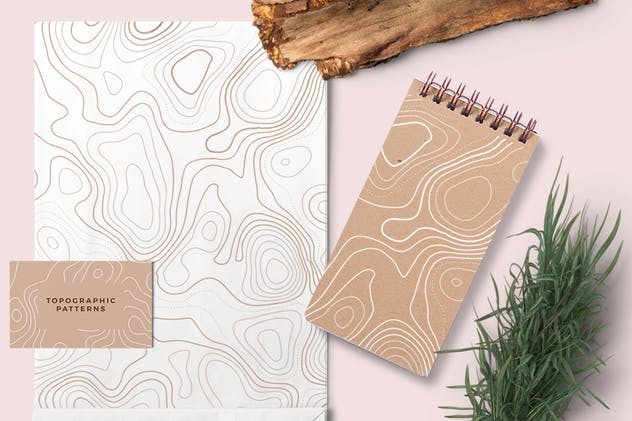 地形图形背景纹理 Topographic Maps Patterns插图(5)