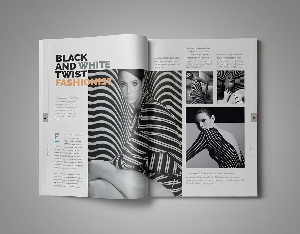 企业/金融/财经杂志设计INDD模板 InDesign Magazine Template插图(9)