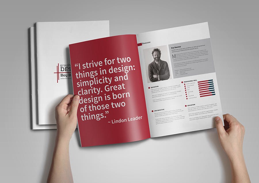 设计师作品集设计案例模板 Graphic Designer Portfolio插图(2)