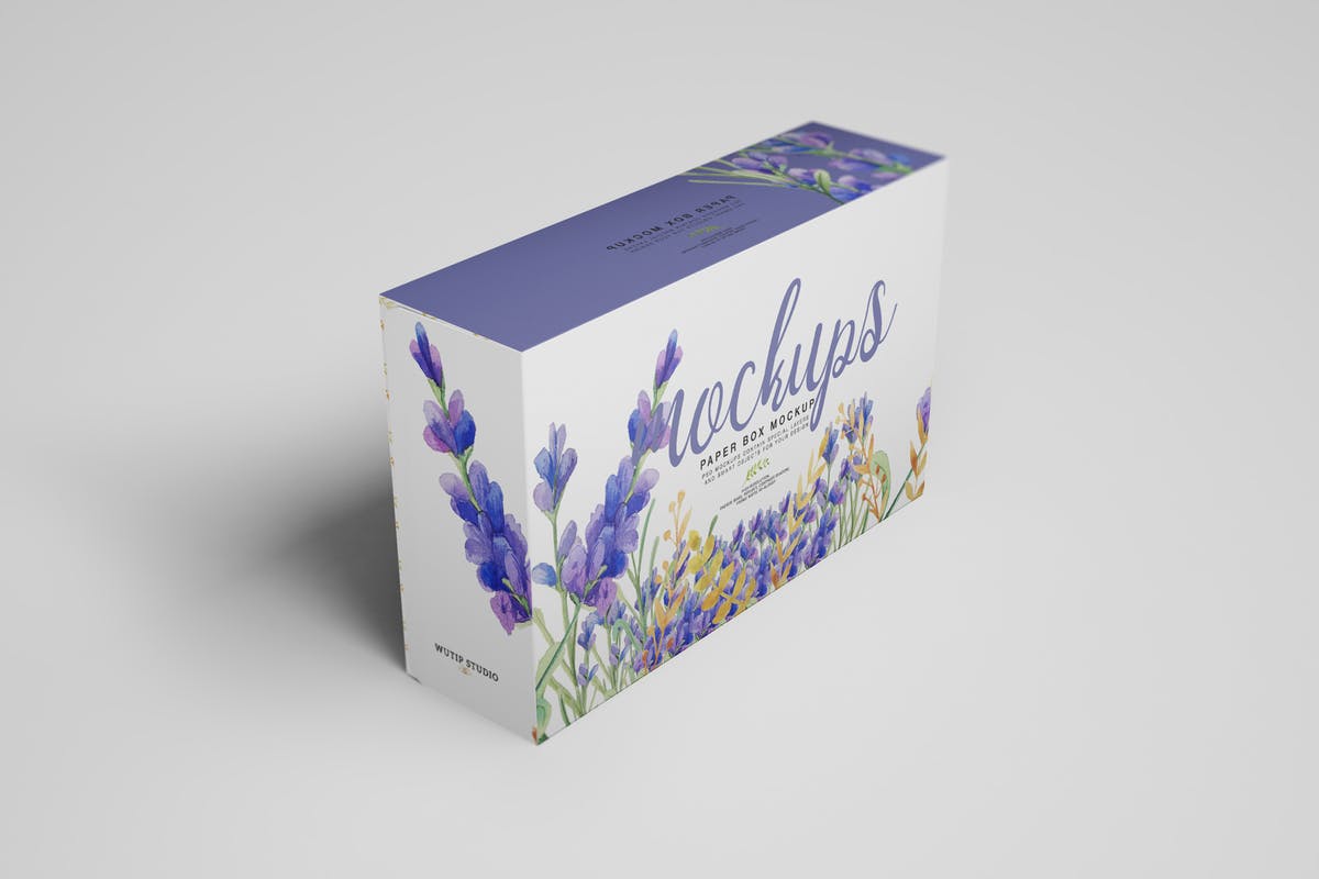 食品包装纸盒样机模板V6 Paper Box Mockup 06插图