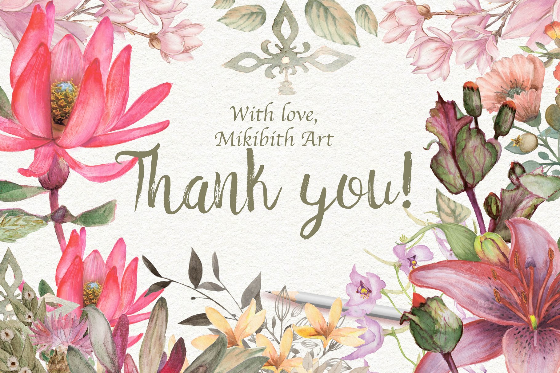 超级手绘水彩花园元素合集[1.23GB] Amazing garden 100 PNG插图(19)