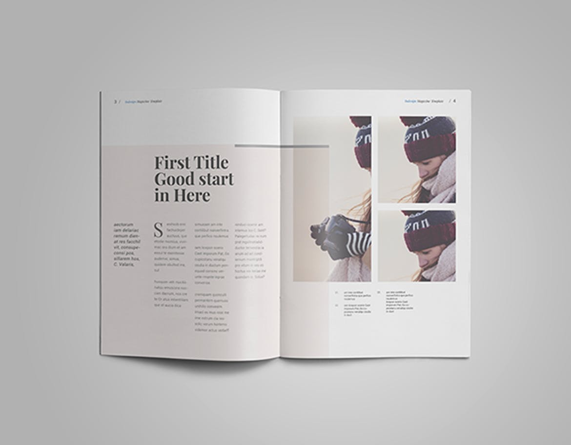 高端旅行/摄影主题素材库精选杂志版式设计InDesign模板 InDesign Magazine Template插图(3)