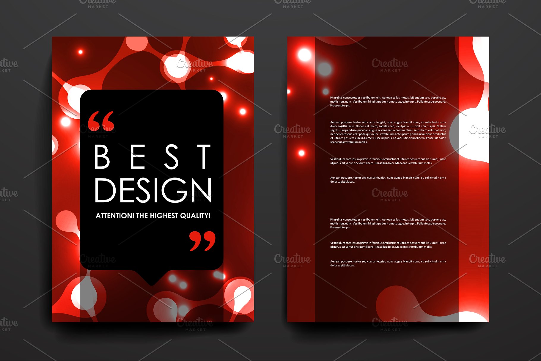 抽象图形背景小册子模板 Beautiful Brochures插图(7)