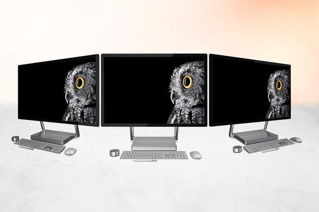 Surface Studio微软一体机样机模板 Surface Studio Mockup插图(5)