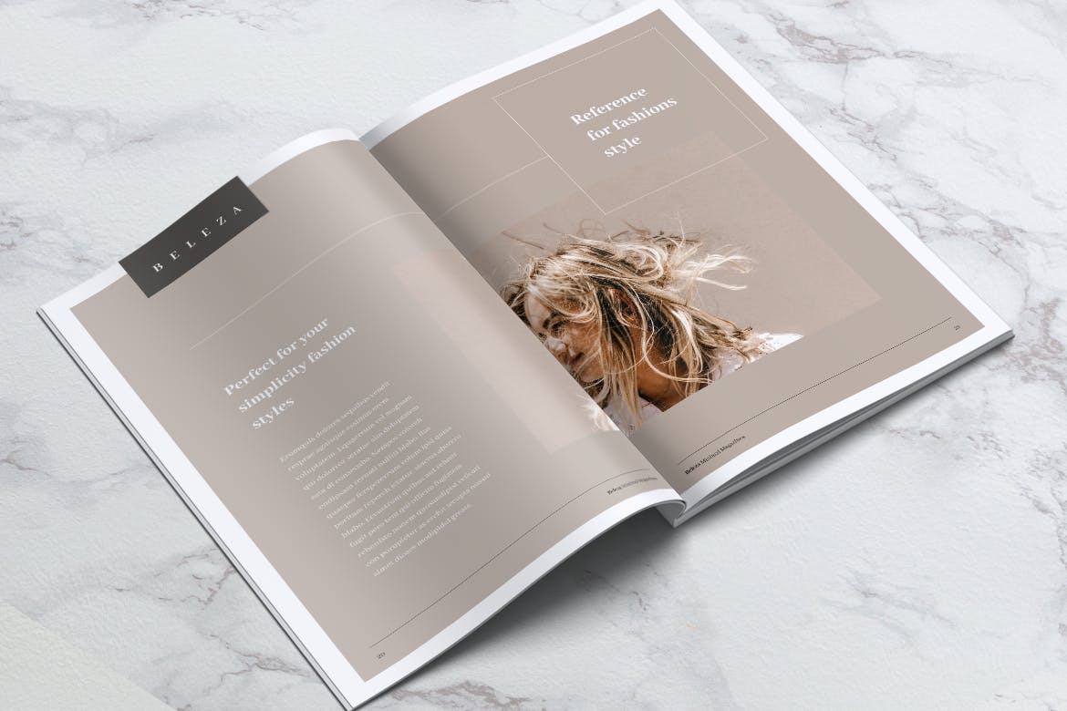 高端优雅时尚服饰杂志版式设计模板 BELEZA Fashion Magazines插图(10)