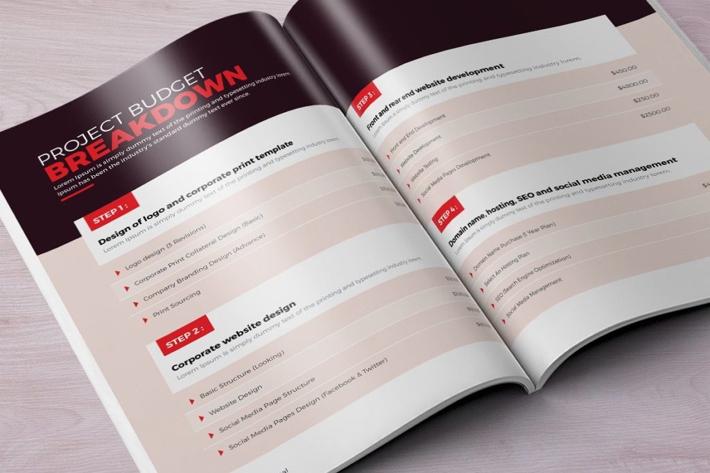 高品质实用企业画册模版下载[indd,pdf]插图(3)