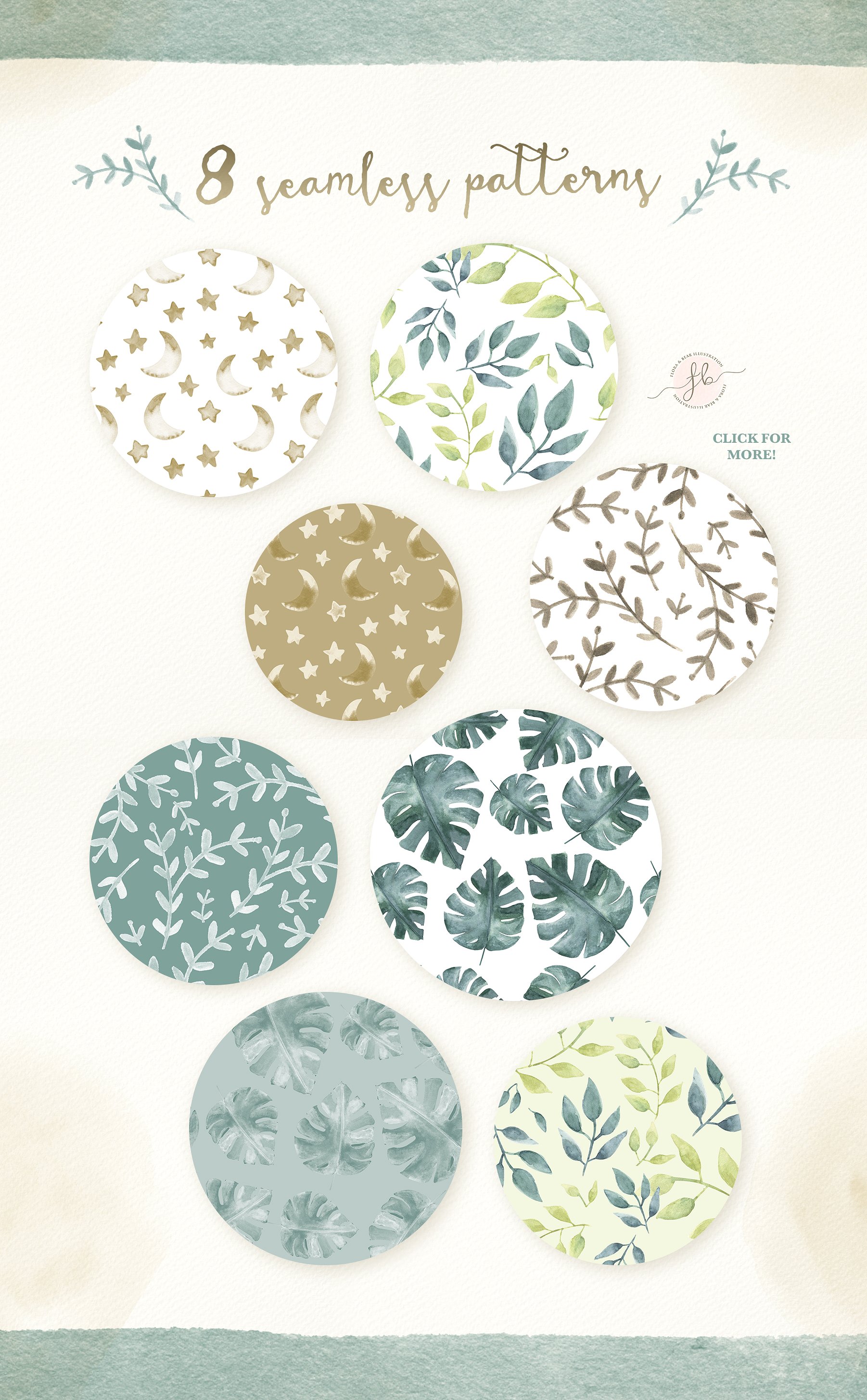 45款可爱的手绘水彩动物素材合辑下载[png,jpg]插图(5)