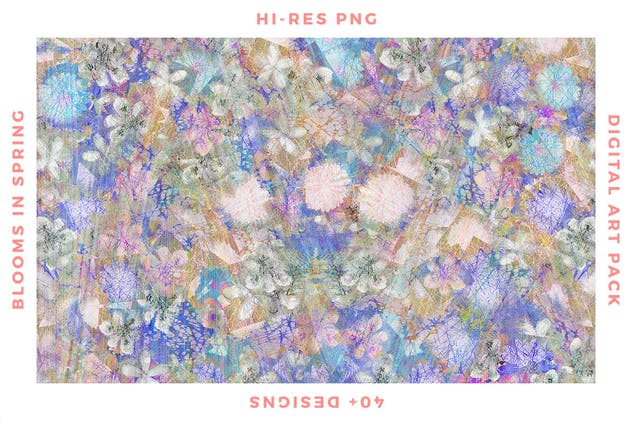 梦幻春天花卉图案纹理合集 Blooms in Spring插图(10)