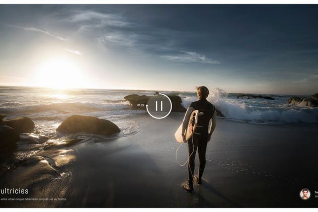 摄影作品展示页面PSD模板 Sepia Photo PSD Template插图(4)