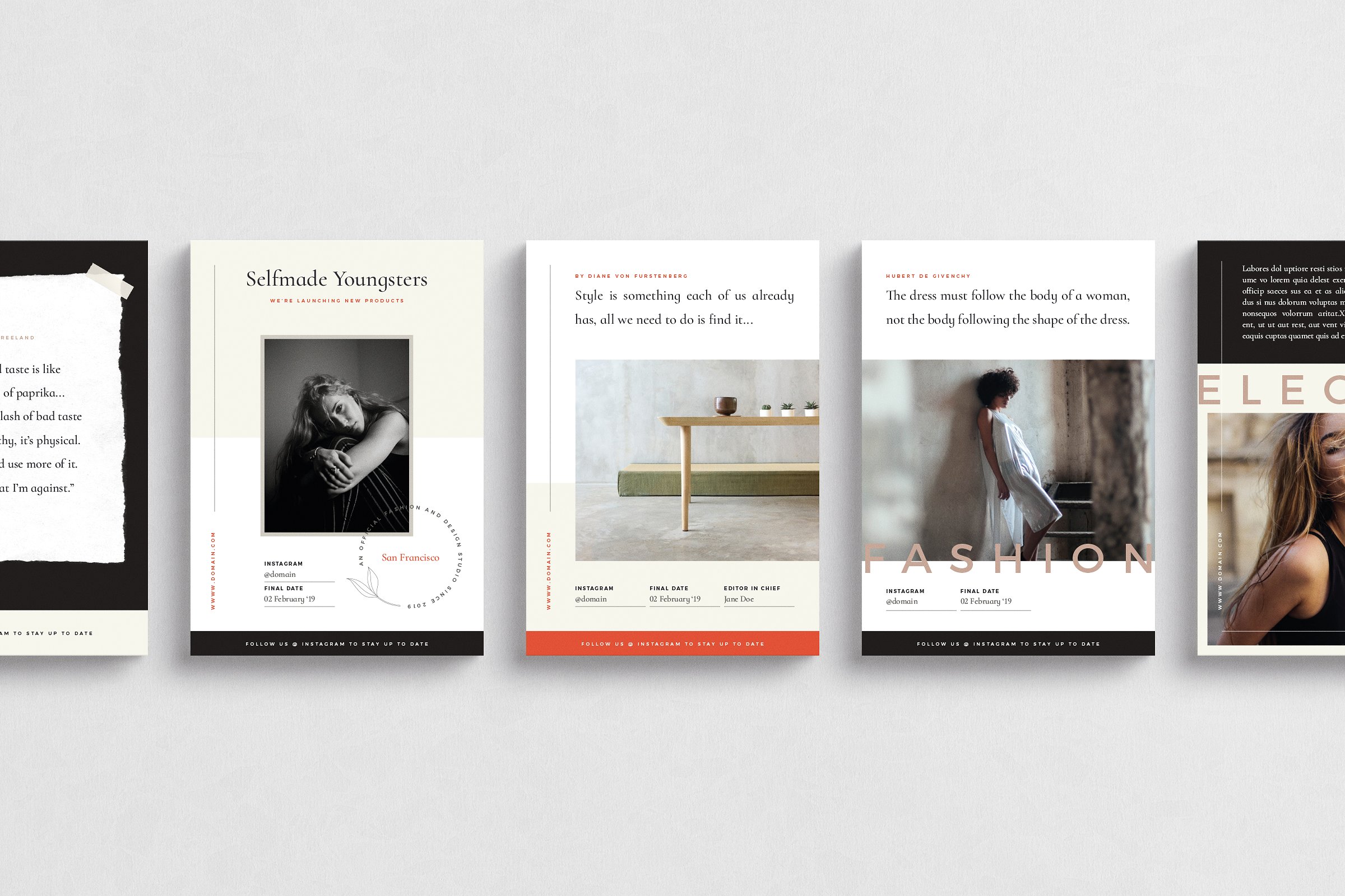 优雅时尚传单模板合集 San Francisco Flyer Pack插图(1)