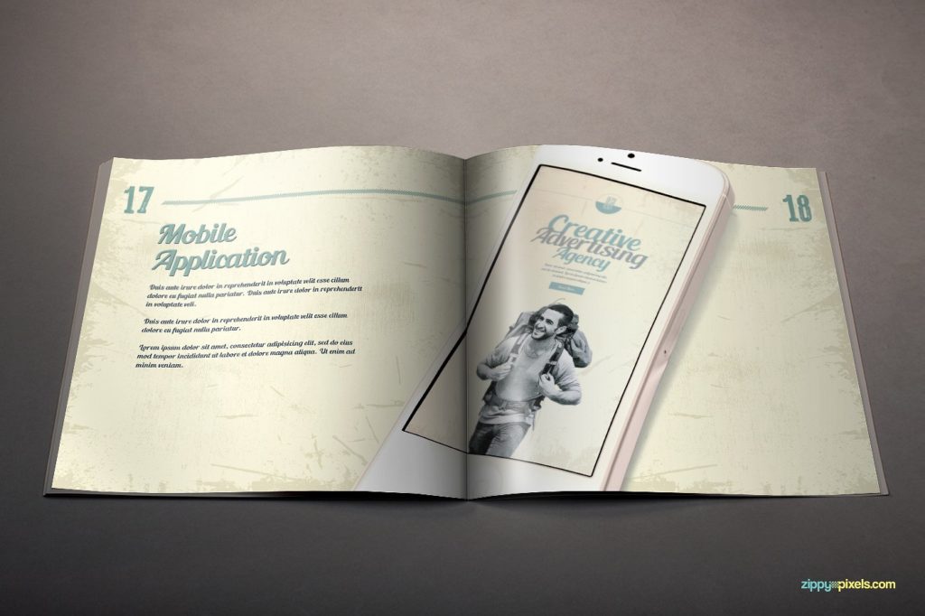 一款复古风画册模版下载[ai,indd,pdf]插图(13)