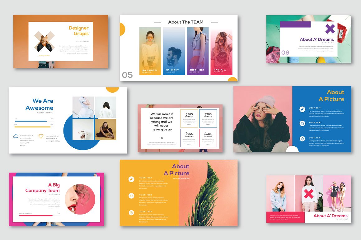 淡色超现代和独特的谷歌幻灯片ppt模板插图(3)