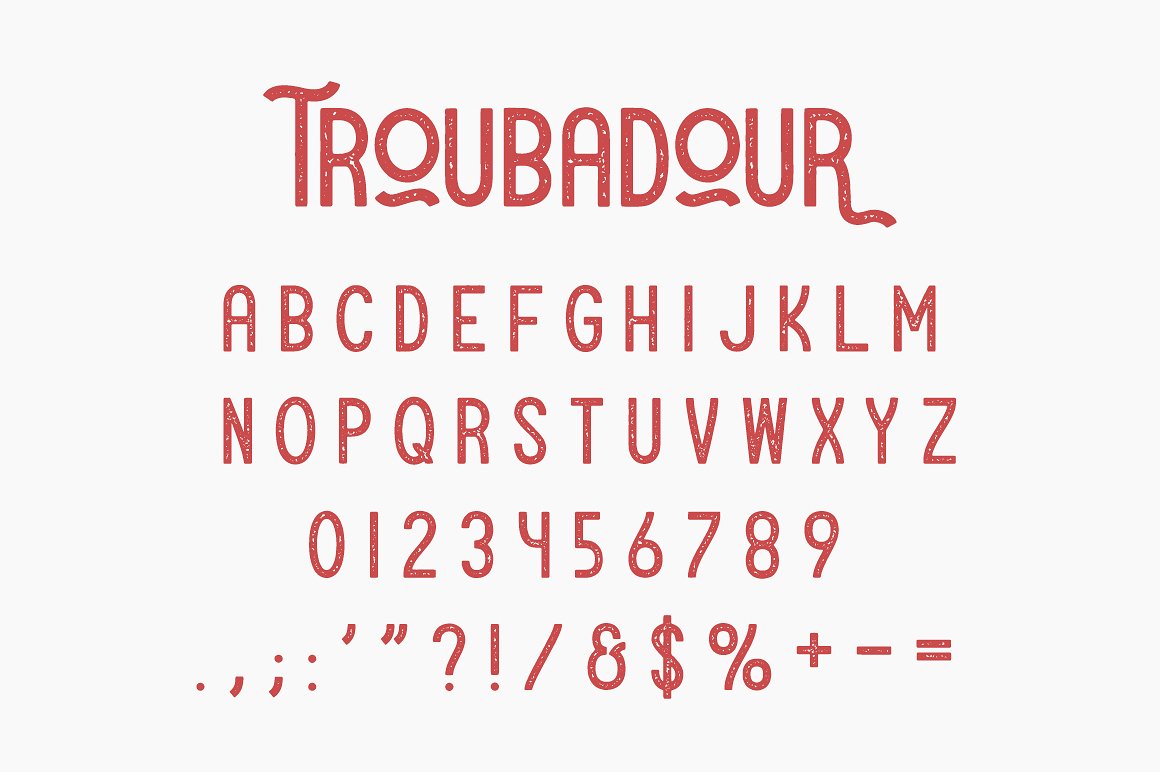 创意英文无衬线字体下载 Troubadour Font Collection插图(3)