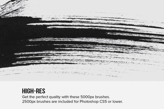 82款墨水笔迹笔画PS笔刷 82 Sumi-E Ink Strokes插图(2)