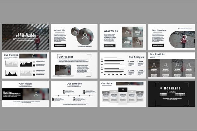 白色主题背景企业营销PPT模板下载 Powerpoint Templates插图(7)