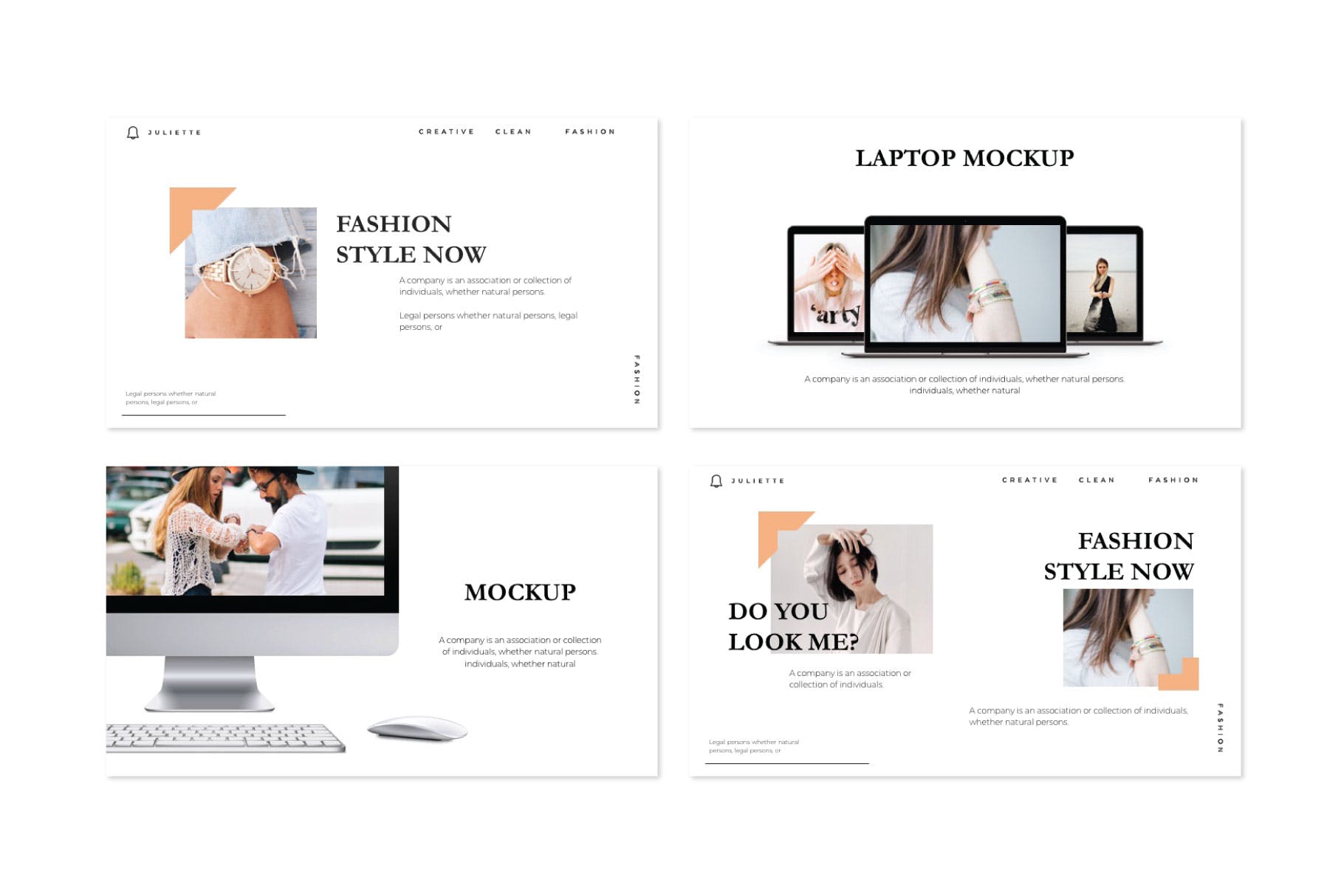 时尚服饰品牌介绍Keynote演示文稿模板 JULIETTE – Keynote Template插图(5)