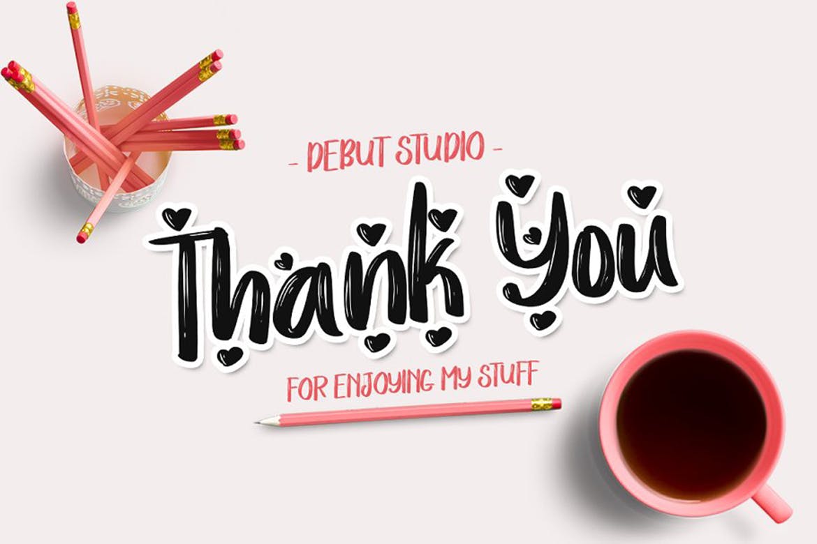 创意工整优雅英文排版笔刷艺术字体下载 Love Story Typeface插图(5)