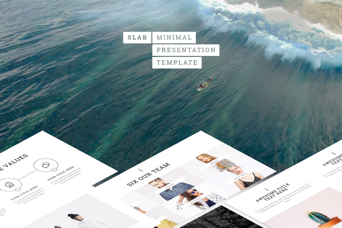 创意项目初创企业路演Keynote幻灯片模板 Slab – Keynote Template插图