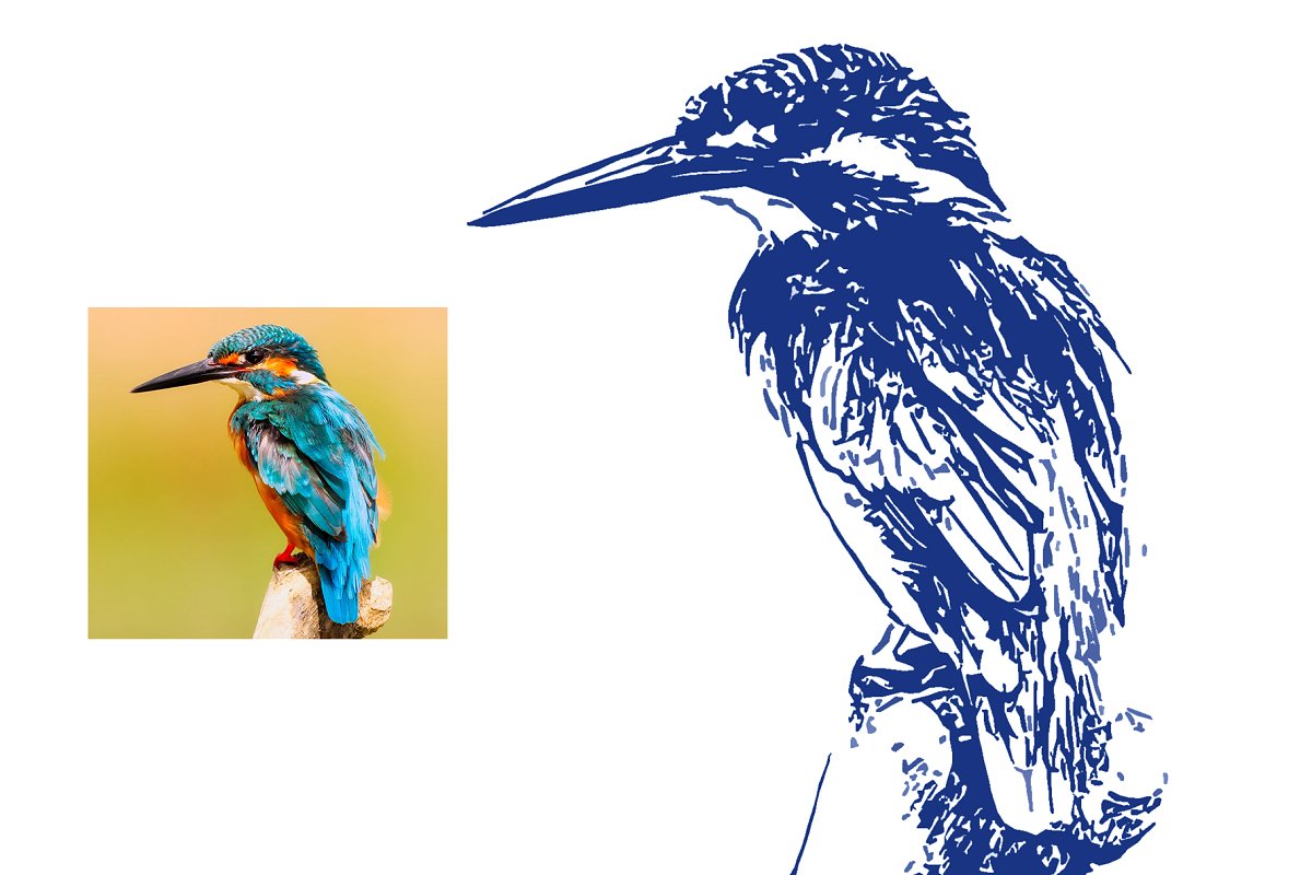 现代建筑/人物肖像邮票艺术ps动作下载 Stamp Art Photoshop Action插图(10)