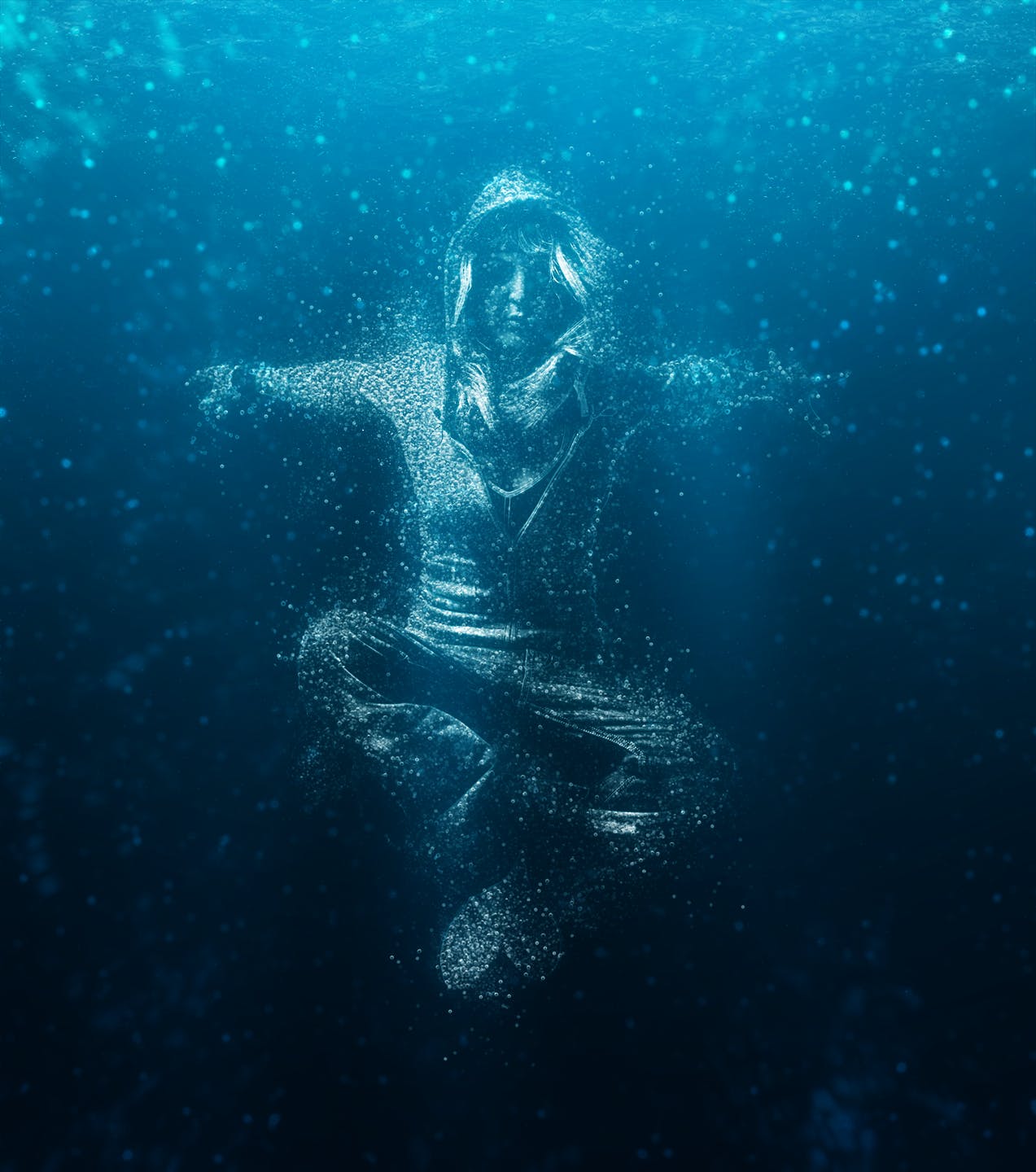 创意水下气泡画艺术效果一键生成PS动作 Bubbles CS4+ Photoshop Action插图(3)