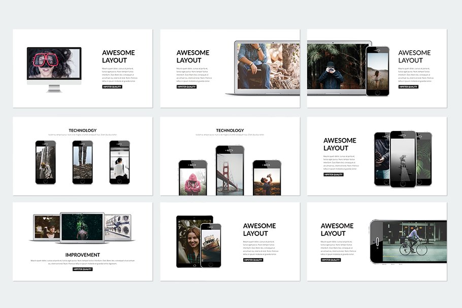 多用途产品服务演示PPT模板 Elegant Powerpoint插图(35)