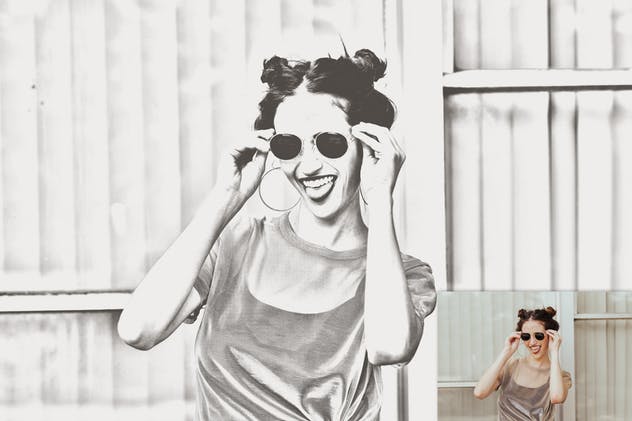 铅笔素描绘画效果生成PS动作 Pencil Sketch Photoshop Actions插图(1)