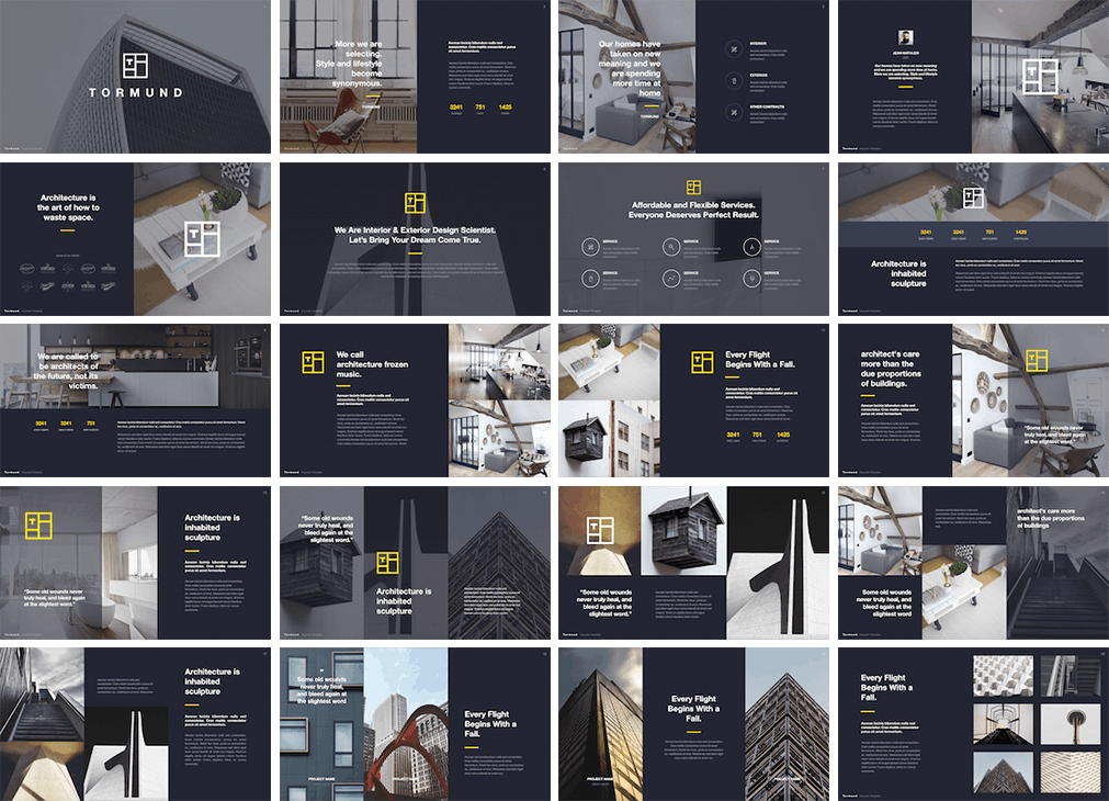 时尚高端商务质感的高品质powerpoint幻灯片演示模板（pptx）插图(4)