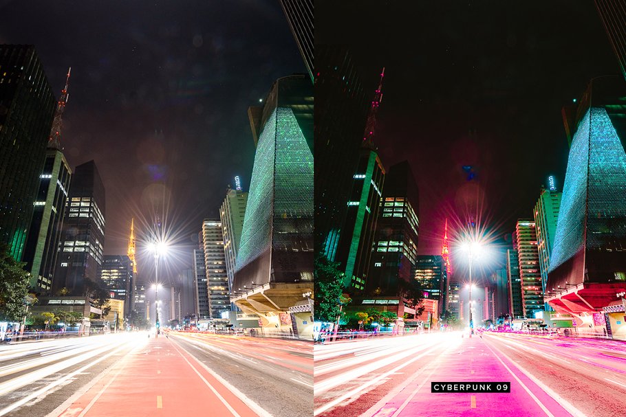 10款科幻电影特效照片滤镜PR预设 10 Cyberpunk Lightroom Presets LUTs插图(6)