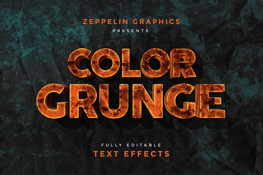 3D立体文本图层样式 3D Text Effects Vol.4插图(2)