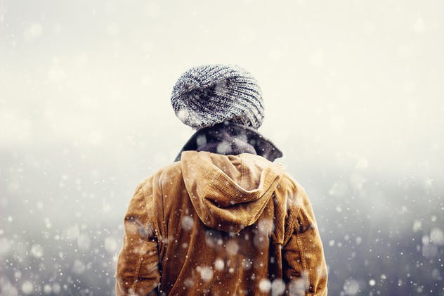 雪花飞舞动态效果PS动作 Snow Animation Photoshop Action插图(2)