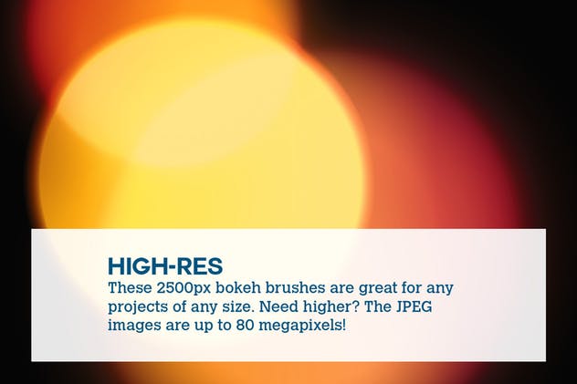 80+款照片后期处理散景效果圆点PS笔刷 Boke-Aji – 80 Large Bokeh Brushes插图(2)