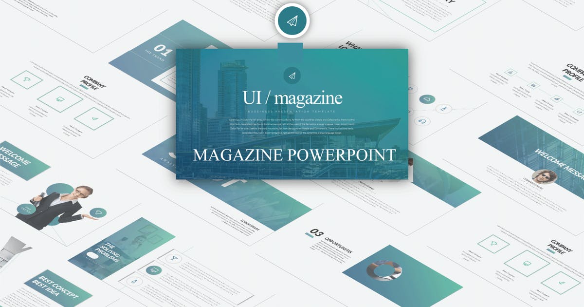 企业优势企业介绍SWOT分析Keynote幻灯片模板 Ui Magazine – Keynote  LS插图
