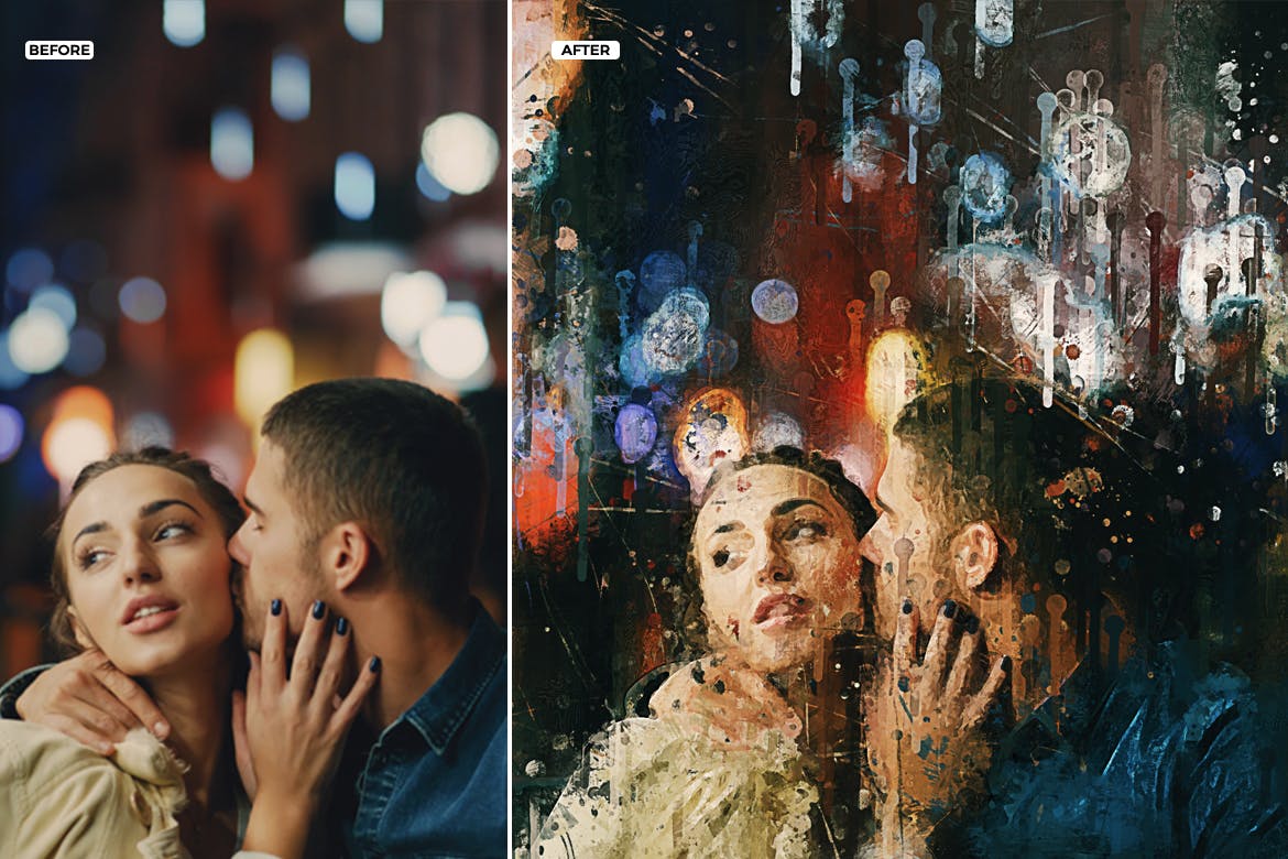 抽象颜料油画效果一键生成PS动作 Painting Photoshop Action插图(10)