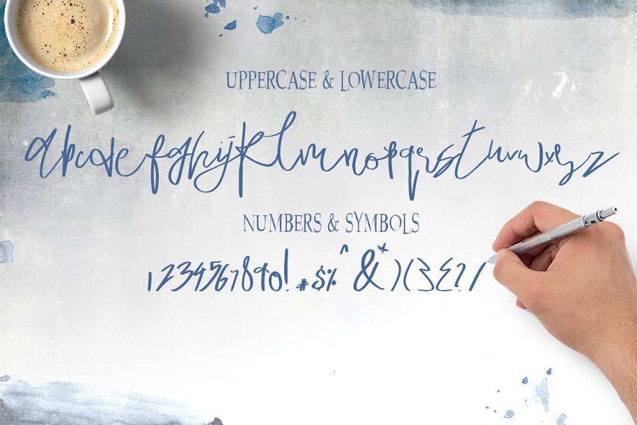 手字草书签名样式脚本字体  Quickly Script Font Typeface插图(1)