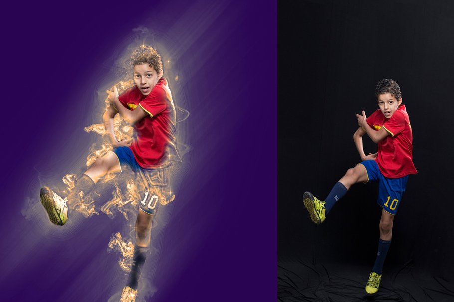 运动能量彩墨特效Photoshop动作 Energy Photoshop Action插图(8)