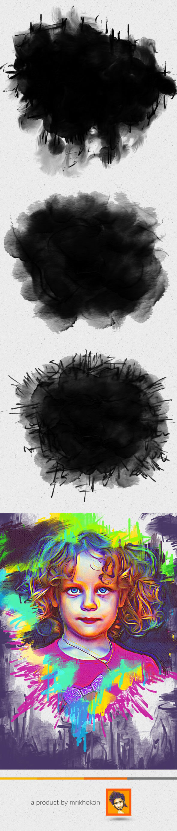 21款高品质的水彩油墨飞溅PS笔刷下载 Ink Splashes Photoshop Brushes [abr]插图(4)