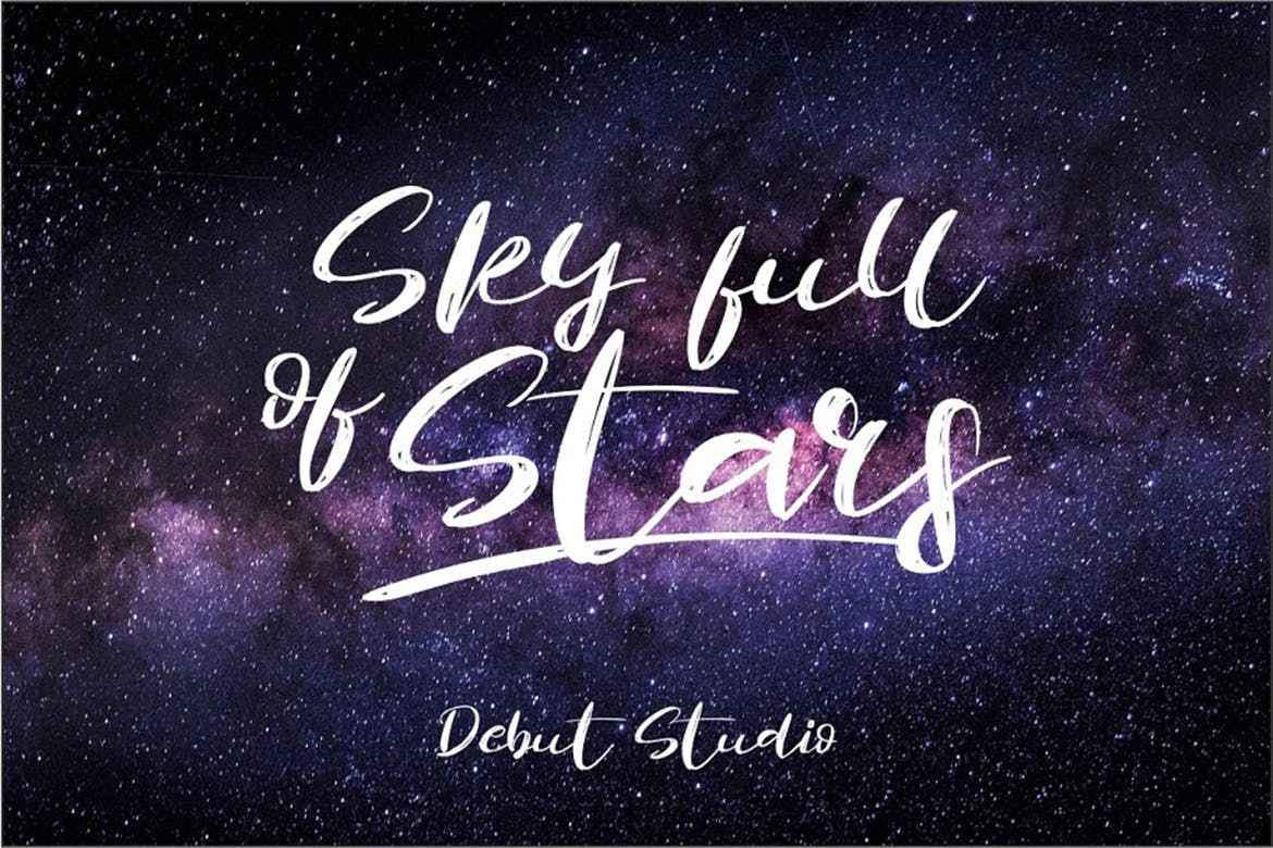 创意英文笔刷书法设计字体下载 Revolution Brush插图(1)