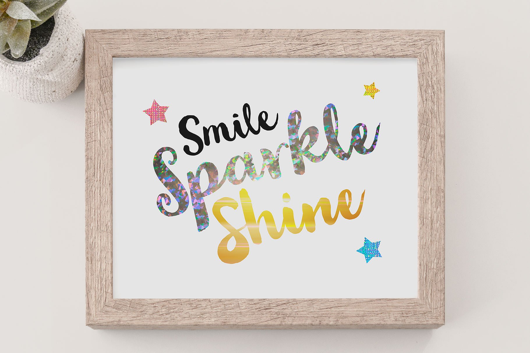 7种绚丽多彩PS图层样式 7 Holographic Photoshop Styles插图(3)