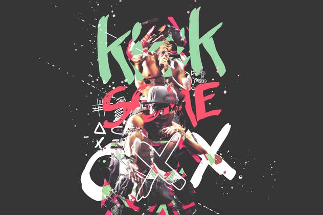 时尚几何低多边形色散照片效果PS动作 Geometric Dispersion FX Photoshop Add/On Extension插图(9)