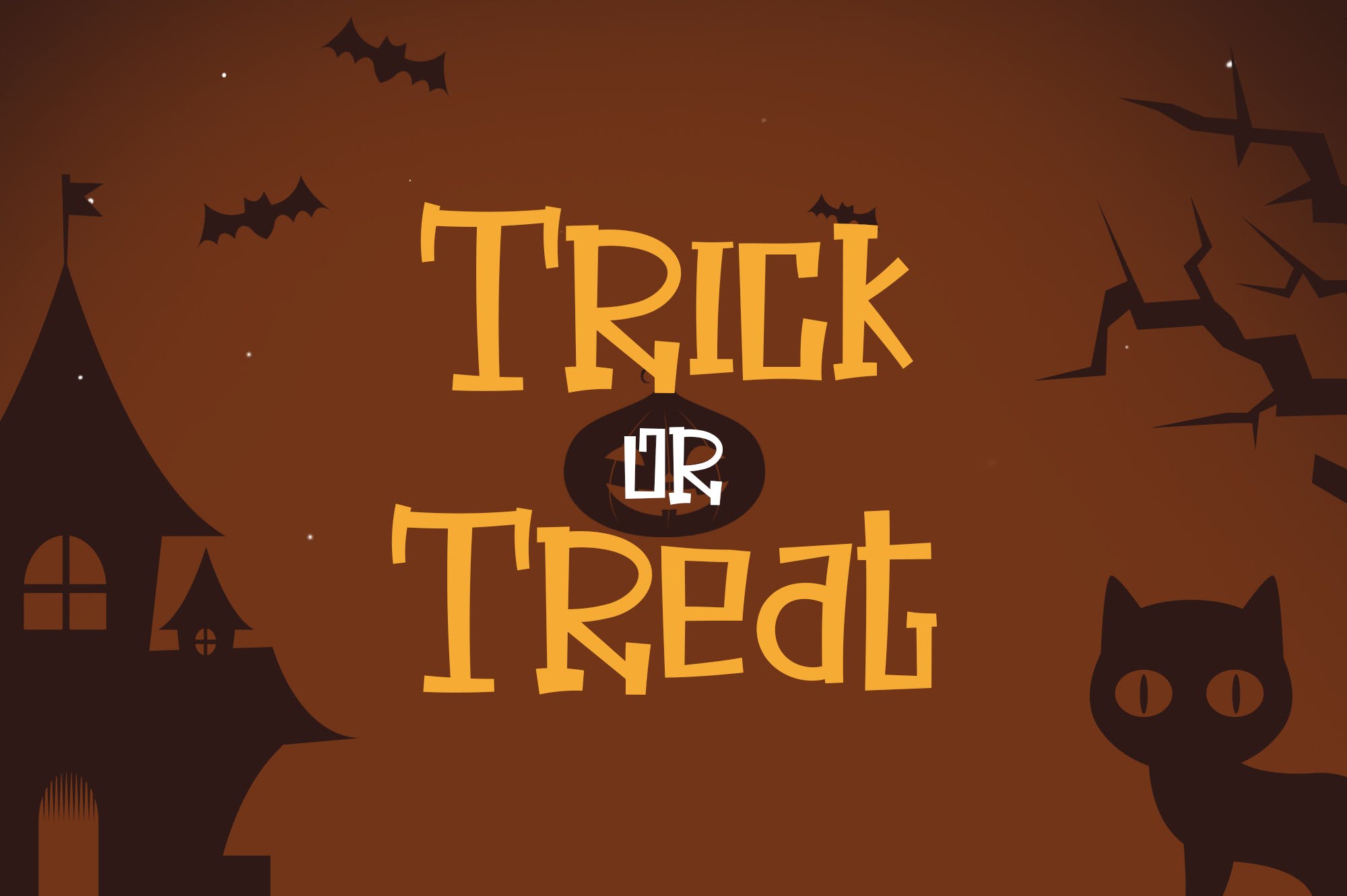 万圣节节日主题无衬线英文设计字体 Halloween Secret插图(4)