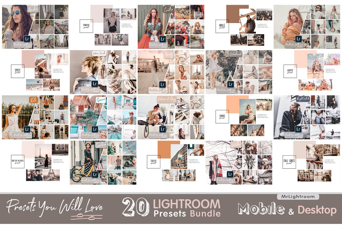 时尚摄影风景人物Lightroom预设插图