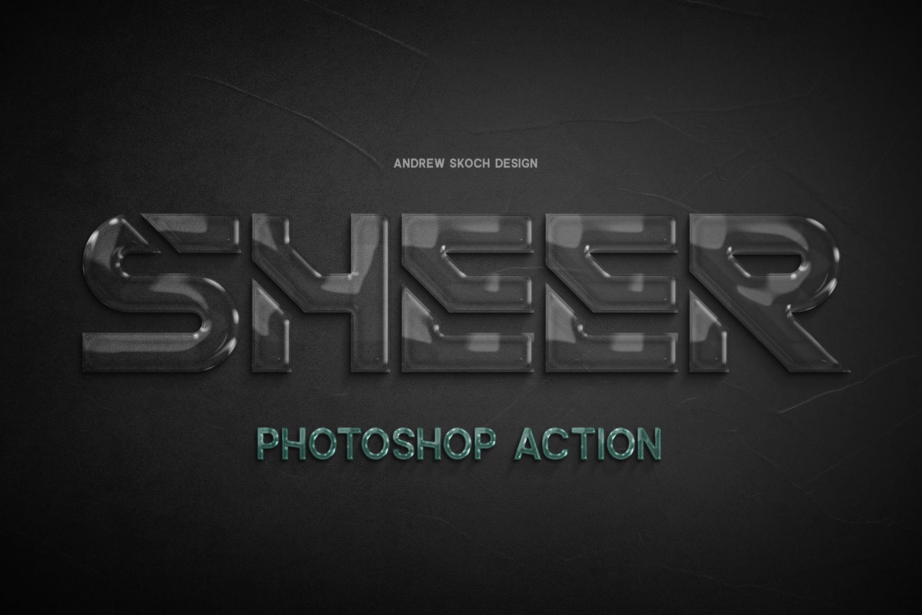 一键生成创意玻璃文字素材库精选PS动作 Glass Photoshop Action插图(14)