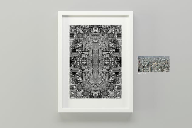 10款90度直角折叠创意效果照片后期处理PS动作 Inception – 10 Photoshop Actions插图(5)