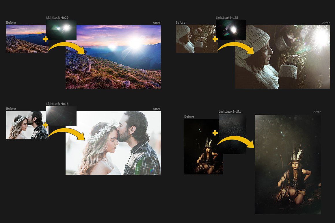照片漏光特效模板 Sunlight-Captured Light Leaks插图(1)